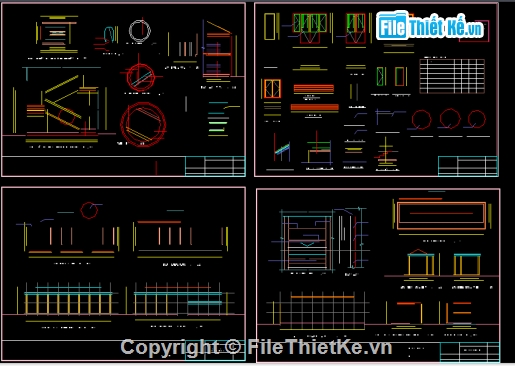 Bản vẽ,Bản vẽ autocad,trường học,trường thcs phú lợi